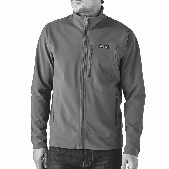 Patagonia Men’s Sidesend Jacket Soft Shell Outerwear Gray Size L - Picture 16 of 16